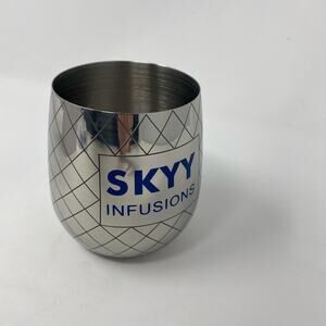 Skyy Vodka pineapple cup and blue Skyy shot glass new